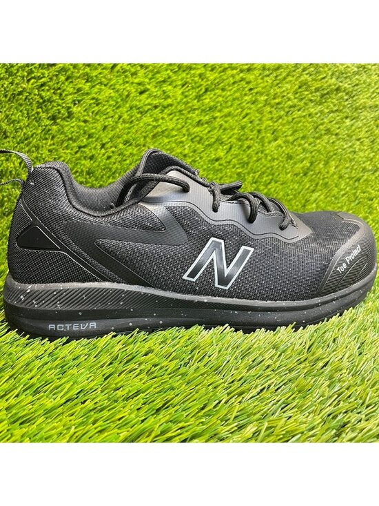 New Balance Other - New Balance Logic EH Mens Size 8.5 Black White Composite Toe Safety Work Shoes